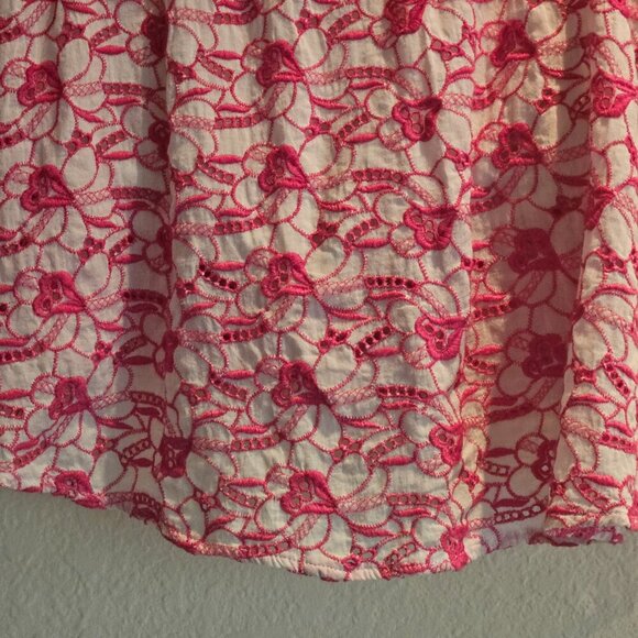 Anthropologie Y2K Embroider Fushia Micro Mini Skirt Bloomers M - Picture 3 of 7